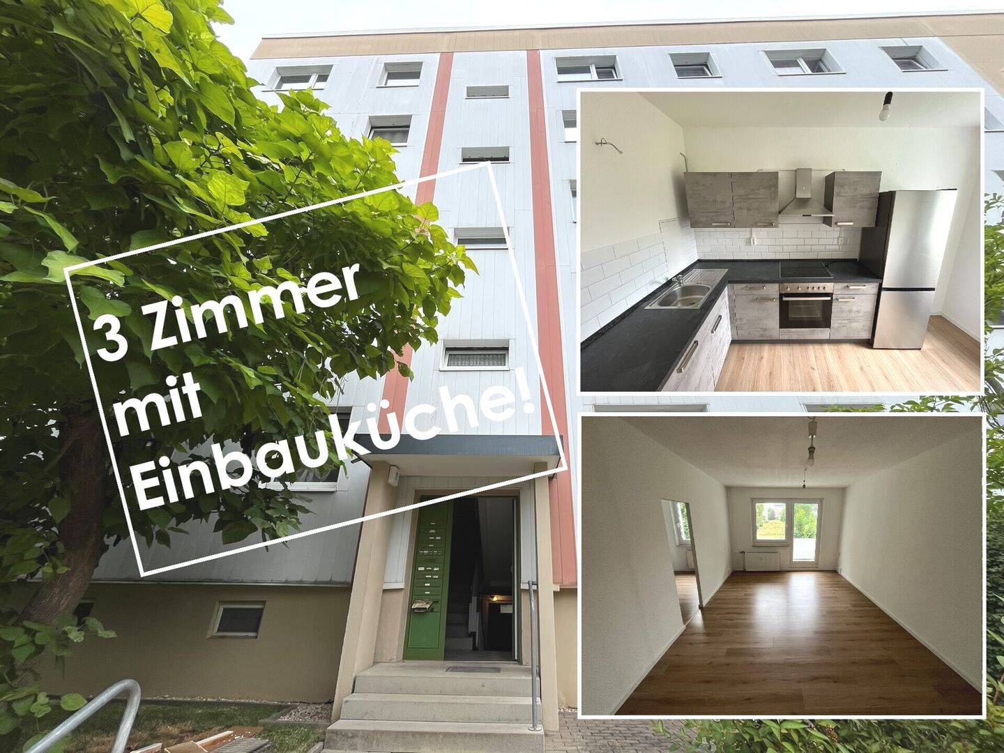 Alles schon da – Moderne 3-Raum-Wohnung mit Einbauküche, 7549 Gera (Debschwitz Lusan Röppisch)
