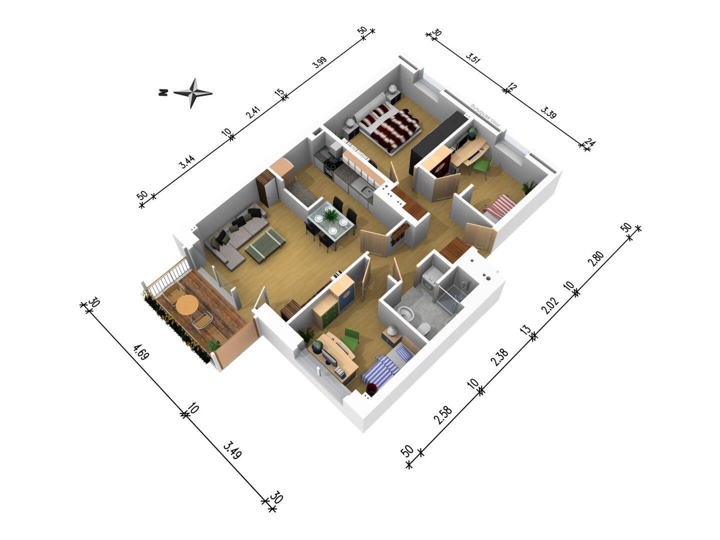 3,5-Zimmer-Wohnung mit Balkon, 25335 Elmshorn