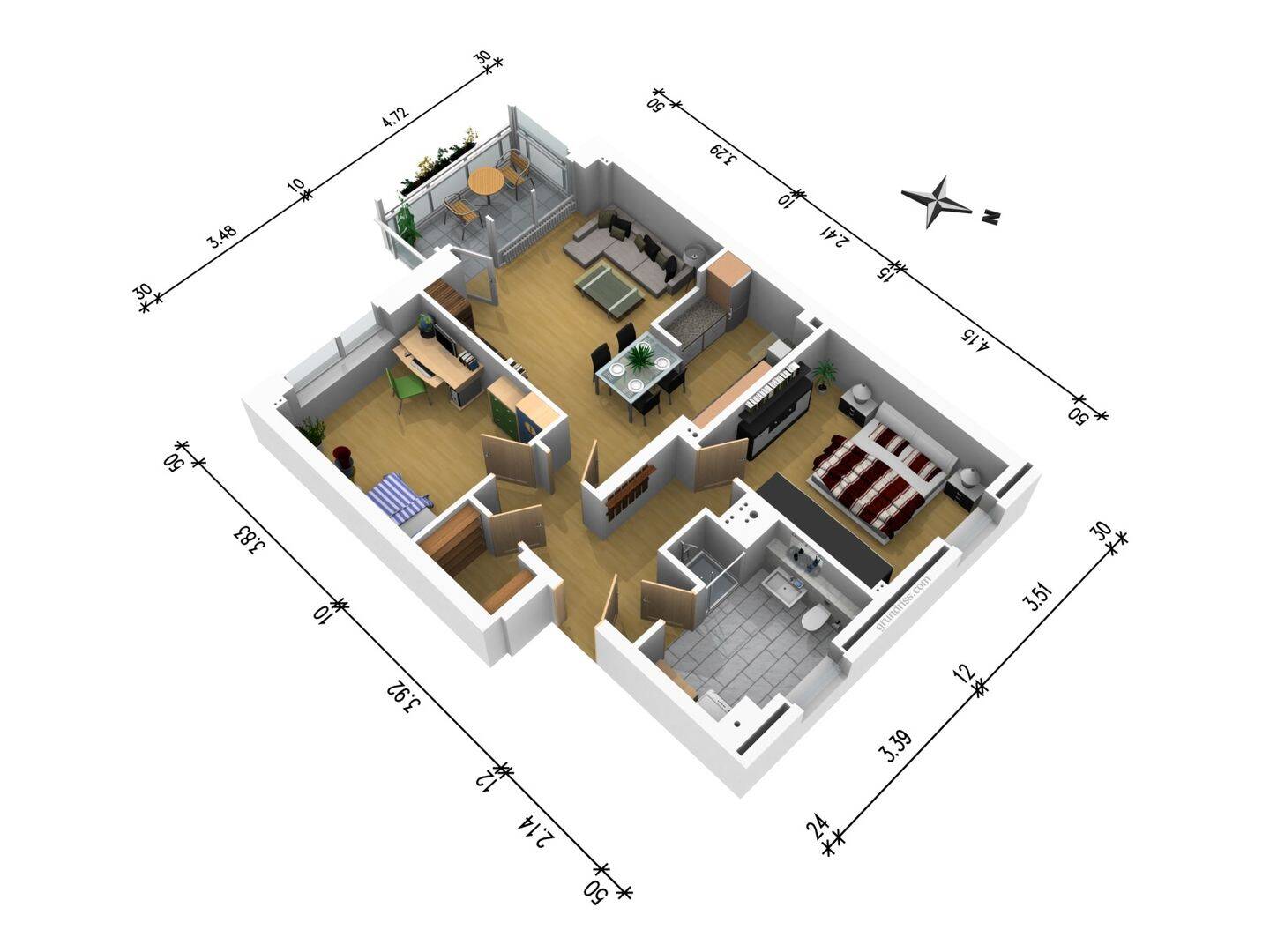 3-Zimmer-Wohnung mit Tageslichtbad, 25335 Elmshorn