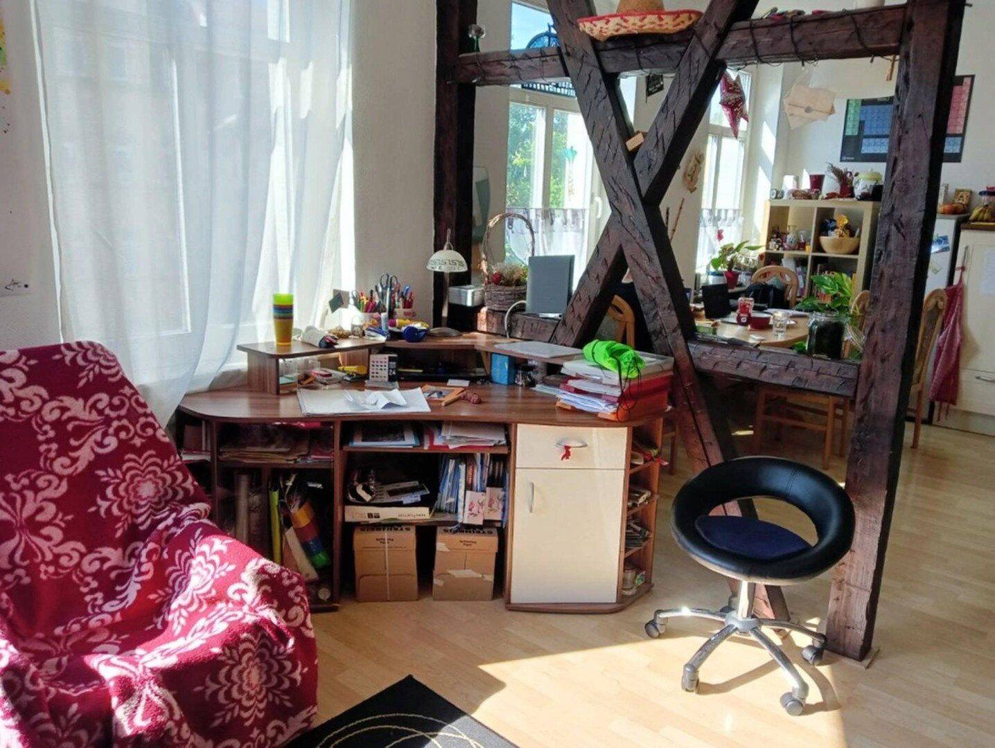 Großzügige möblierte 2-Zimmer-Wohnung im 2. Obergeschoss zur Miete, 99089 Erfurt (Altstadt Andreasvorstadt Berliner Platz Ilversgehofen Rieth)