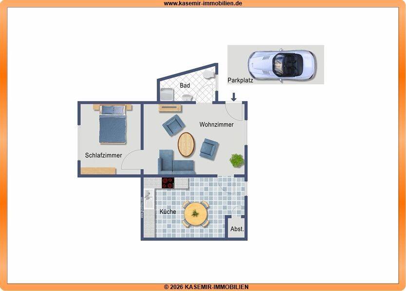 2-Zimmer-Wohnung in Boppard-Holzfeld zu vermieten