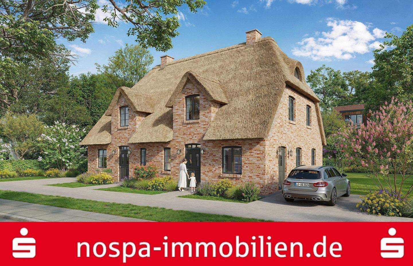 Ihr neues Zuhause direkt am Meer: Neubau-Doppelhaushälften unter Reet auf der Halbinsel Eiderstedt, 25836 Vollerwiek
