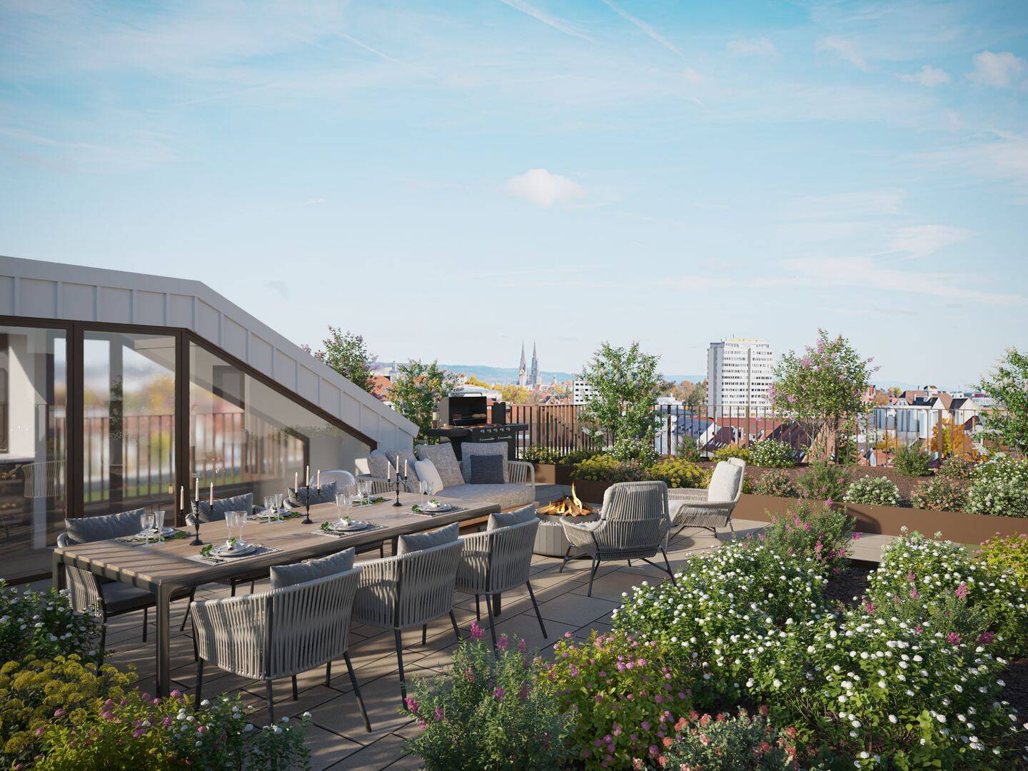 Außergewöhnliches Penthouse mit Dachgarten im Regensburger Westen, 93049 Regensburg (Großprüfening-Dechbetten-Königswiesen Innenstadt Westenviertel)