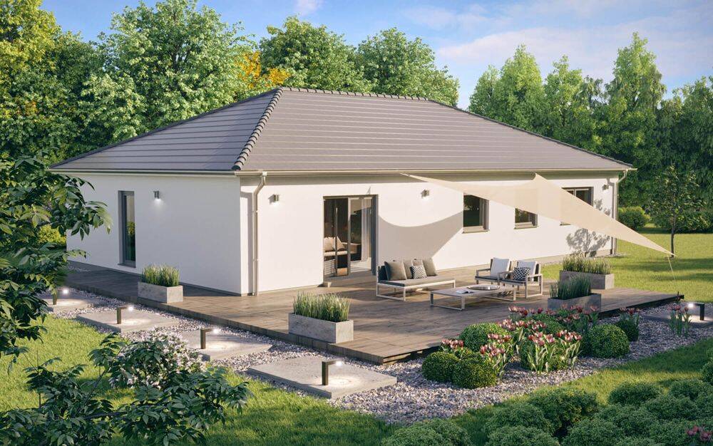 Komfortabel wohnen – ScanHaus Bungalow in Aschersleben, 6449 Aschersleben