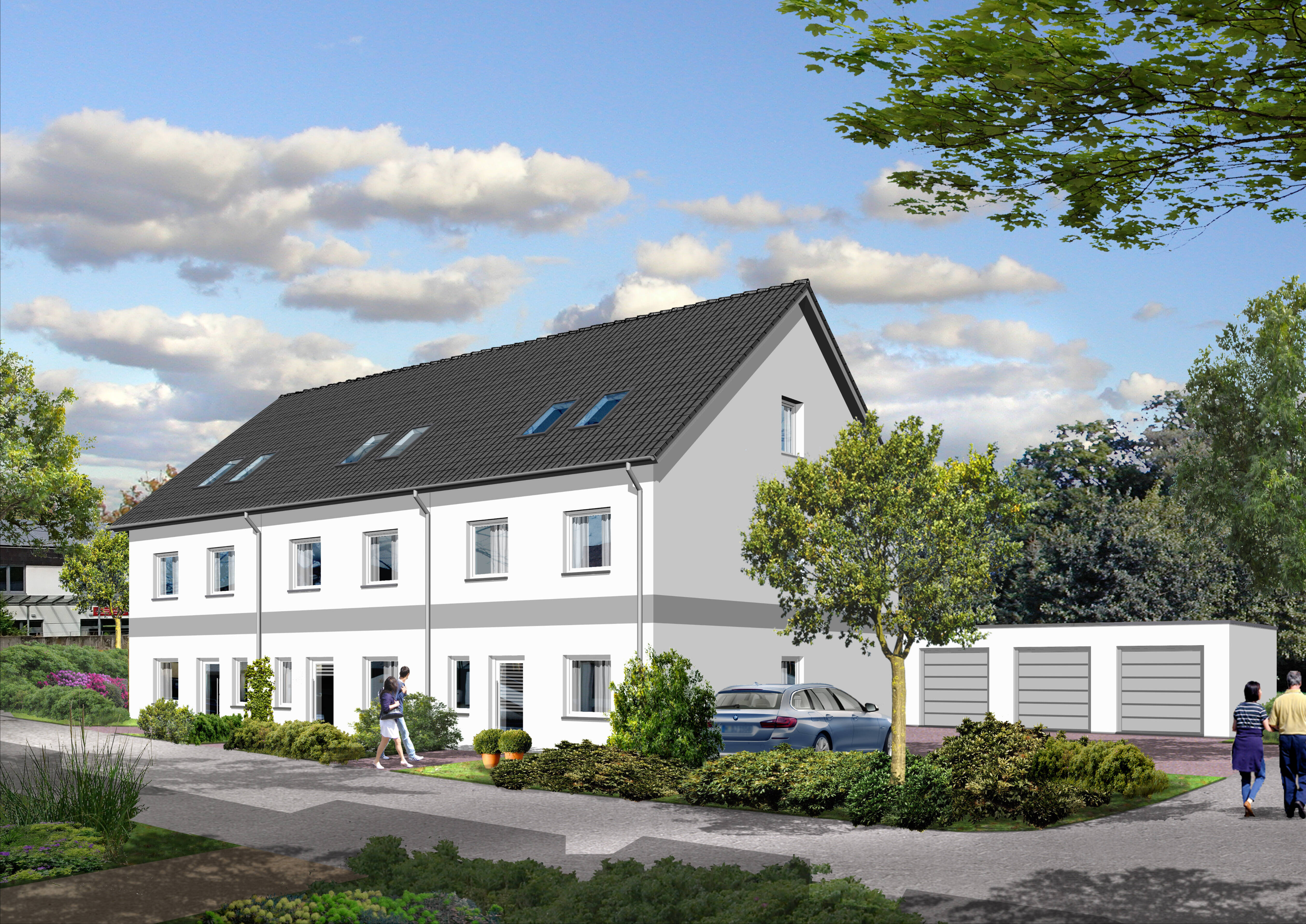 Grundstück mit genehmigten Planunterlagen zum Bau von 3 Reihenhäusern, 67363 Lustadt