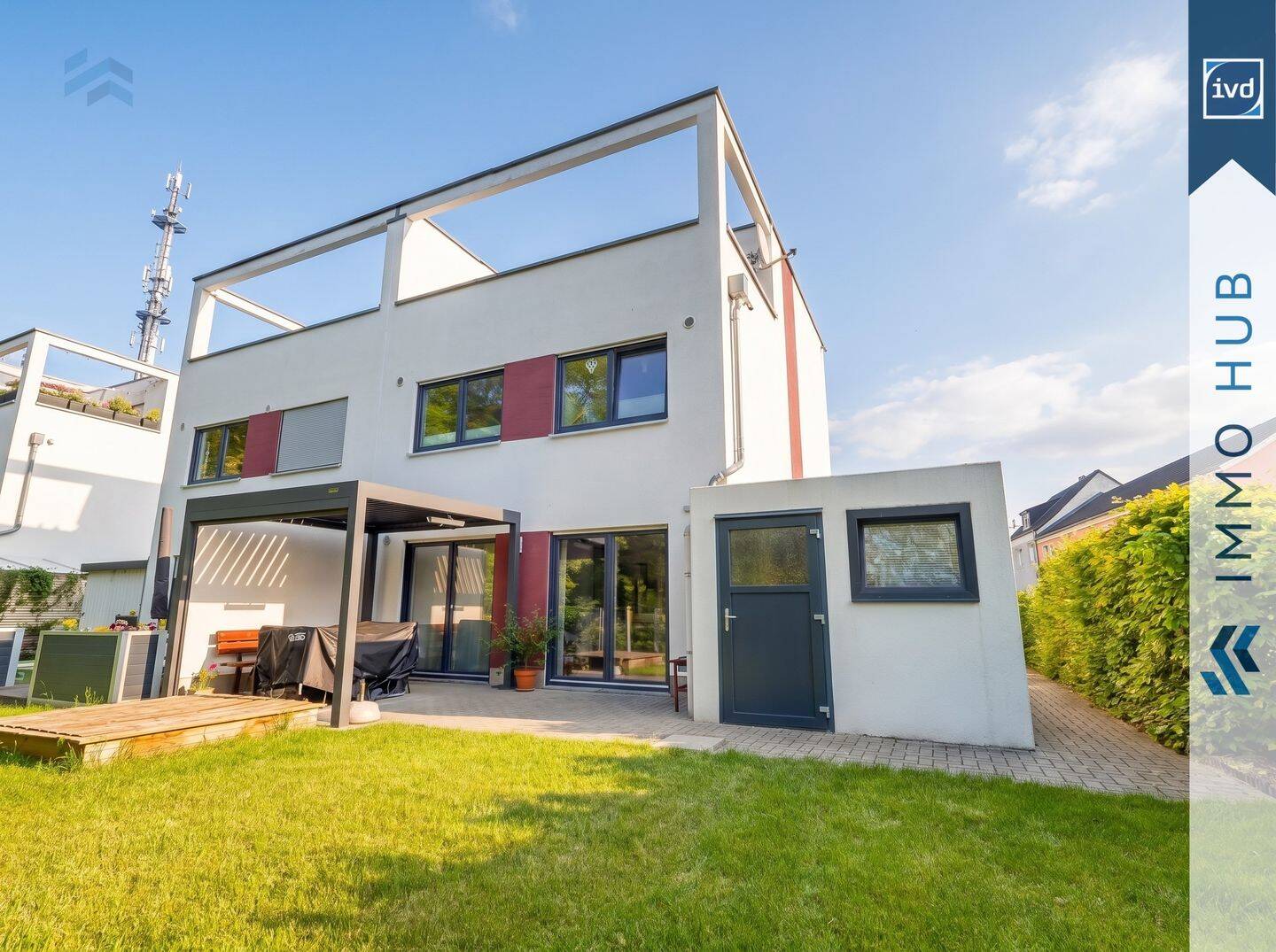 ++ Zuhause am Stadtpark – moderne Doppelhaushälfte mit Garten, Garage und Dachterrasse ++, 4509 Delitzsch