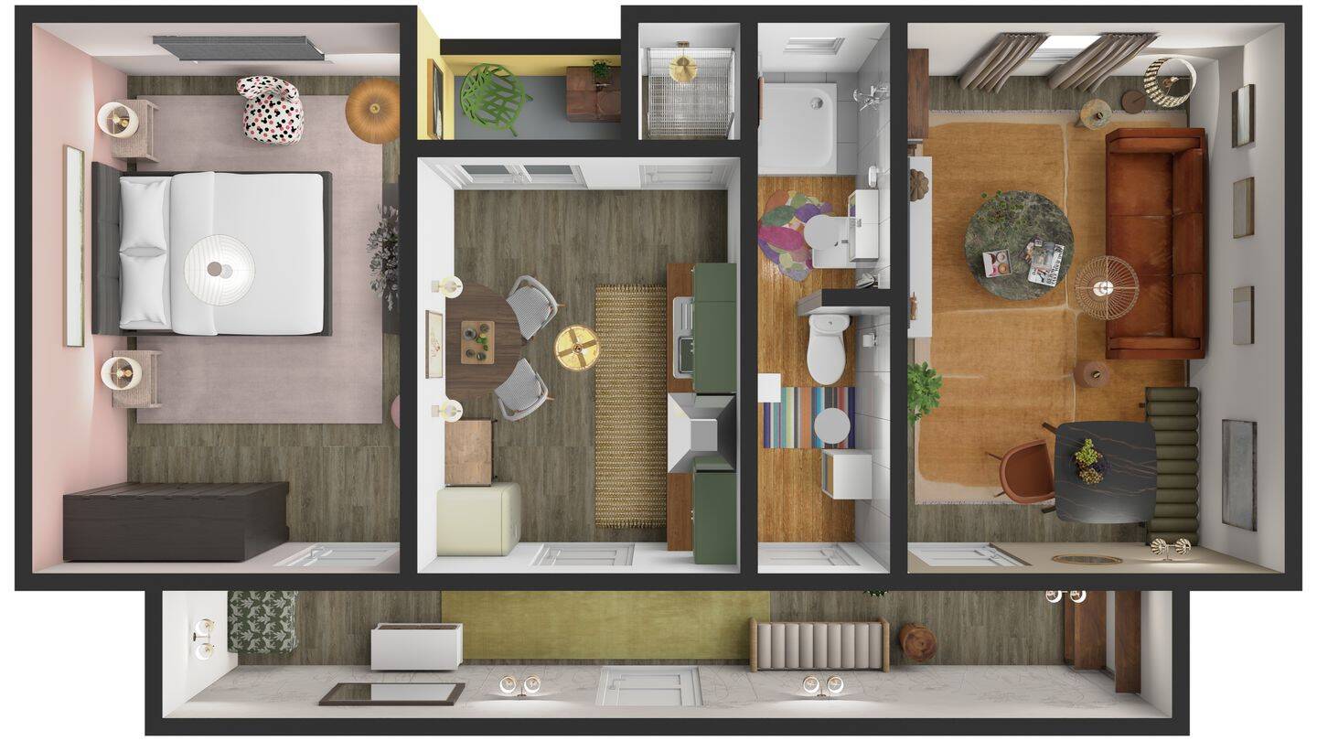 10 Min. bis zur Uni • helle 2-Zi.-Whg • ca. 54,50 m² mit Balkon, 22769 Hamburg (Altona)