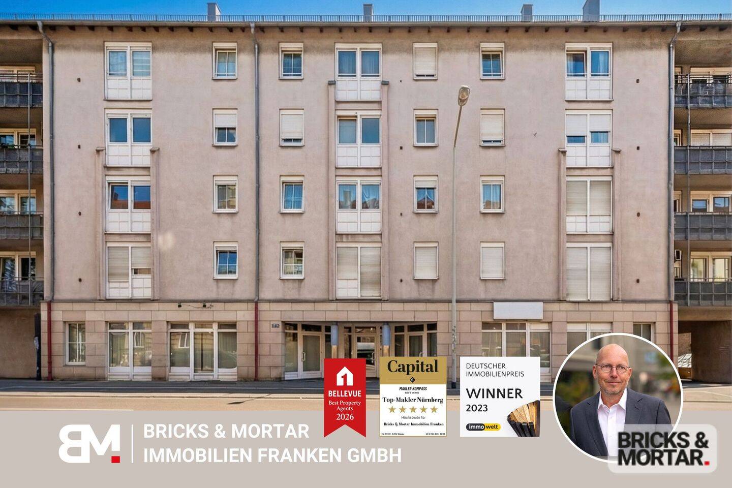 2-Zimmerwohnung mit Gestaltungsspielraum incl. TG-Stellplatz in zentraler Lage, 90443 Nürnberg