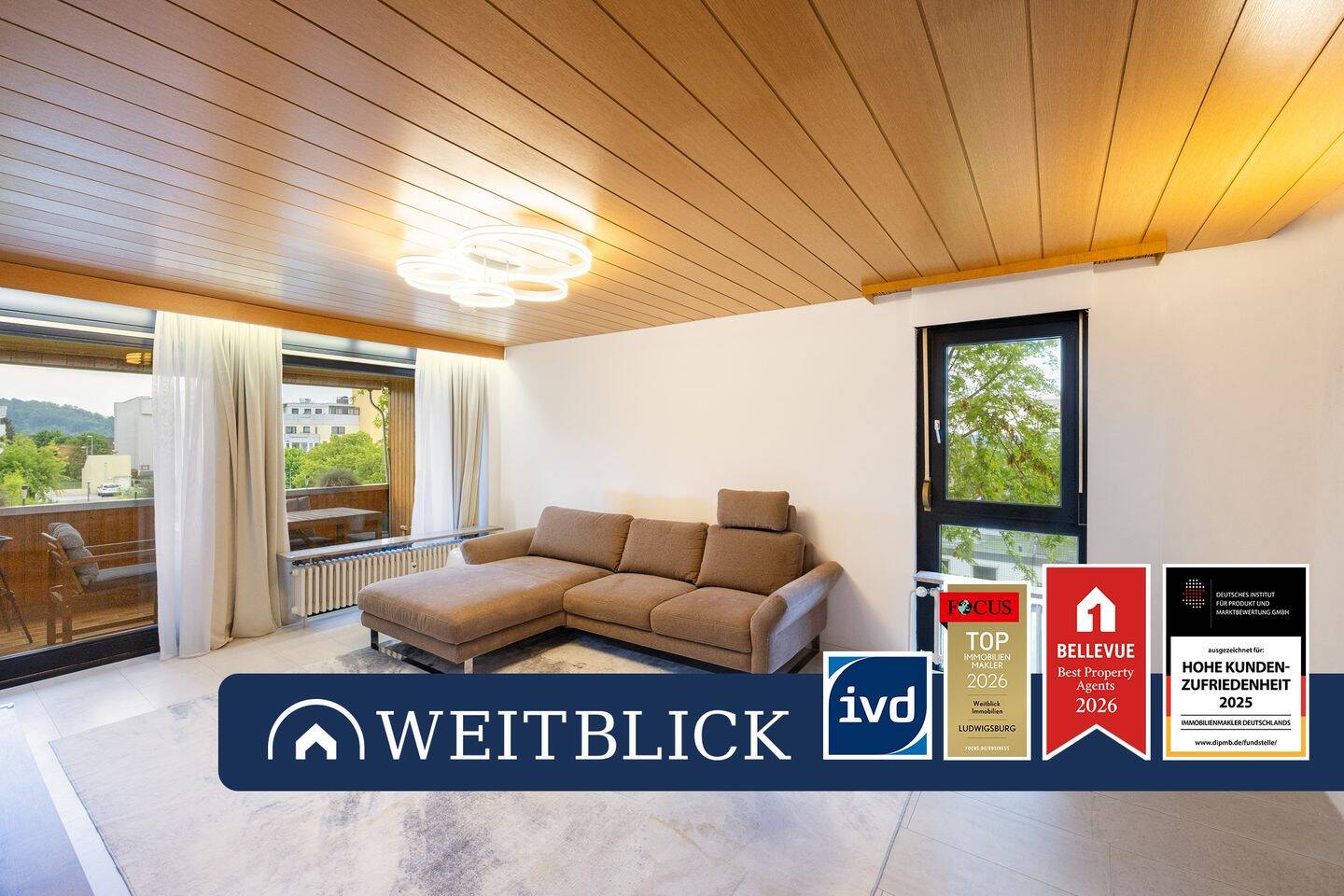 WEITBLICK: Helle, barrierefreie Wohnung mit Aussicht!, 71732 Tamm