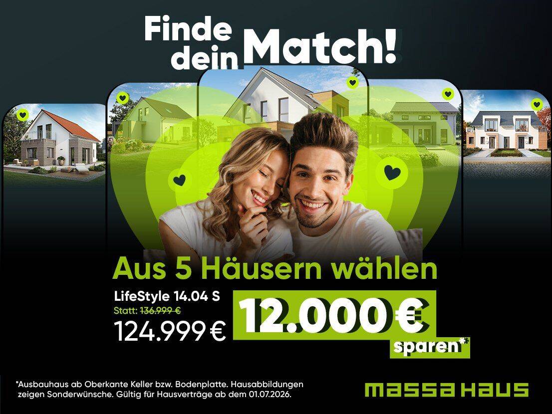Finde dein Match ! wähle aus 5 Häuser und spare 12.000 – sichere dir dein Zuhause, 16303 Schwedt/Oder