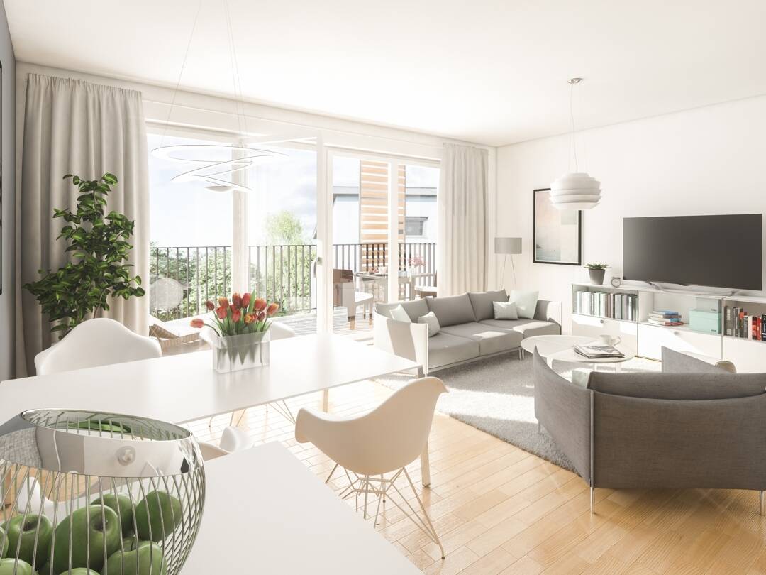 “Friedrichspark”: 3-Zimmer-Neubauwohnung, Süd-West Balkon mit ca. 24 m², Einbauküche, ab 01.12.26, 78050 Villingen-Schwenningen