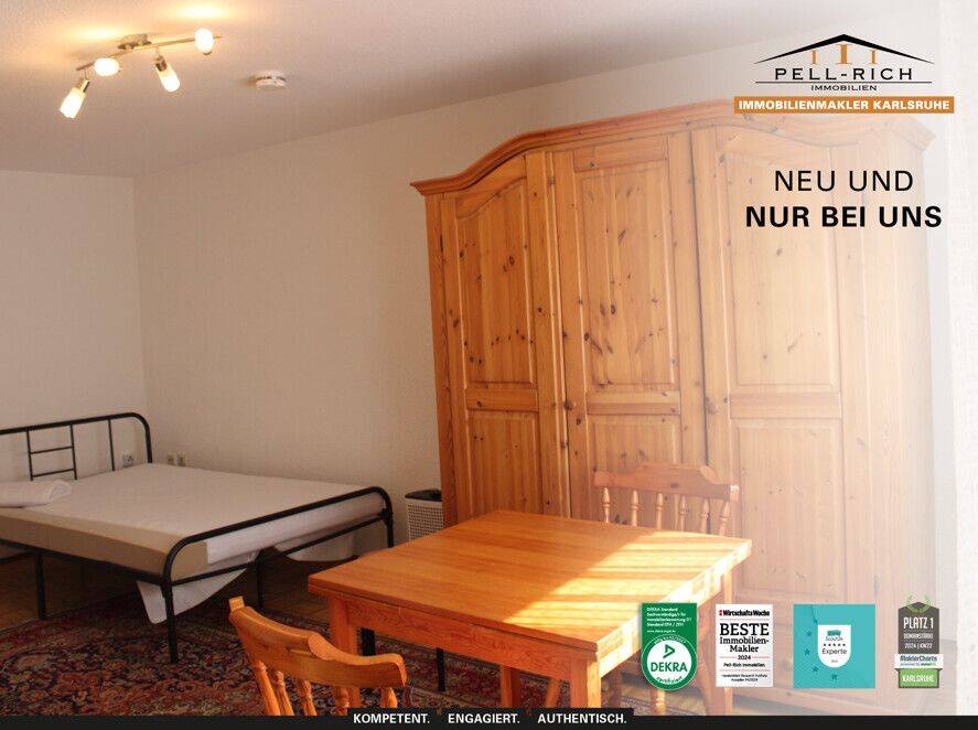 KLEIN ABER FEIN: Souterrainwohnung mit 1 Zimmer in Karlsruhe Neureut, 76149 Karlsruhe (Neureut Nordstadt)