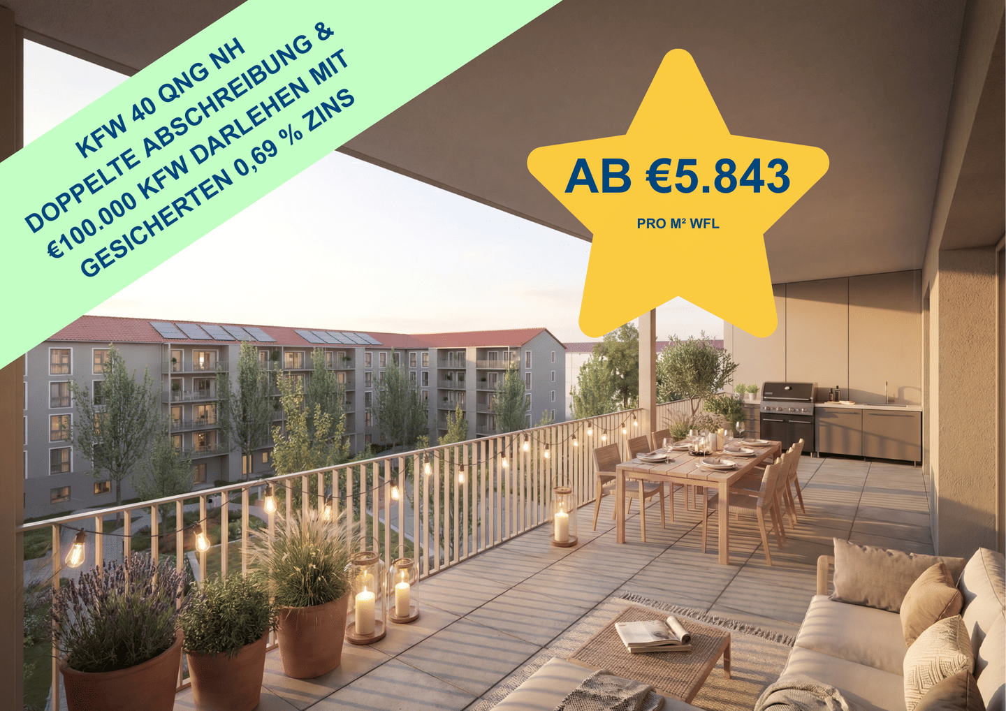 Penthouse-Feeling mit Westausrichtung, 93053 Regensburg (Galgenberg Kasernenviertel Kumpfmühl-Ziegetsdorf-Neuprüll Oberisling-Graß)