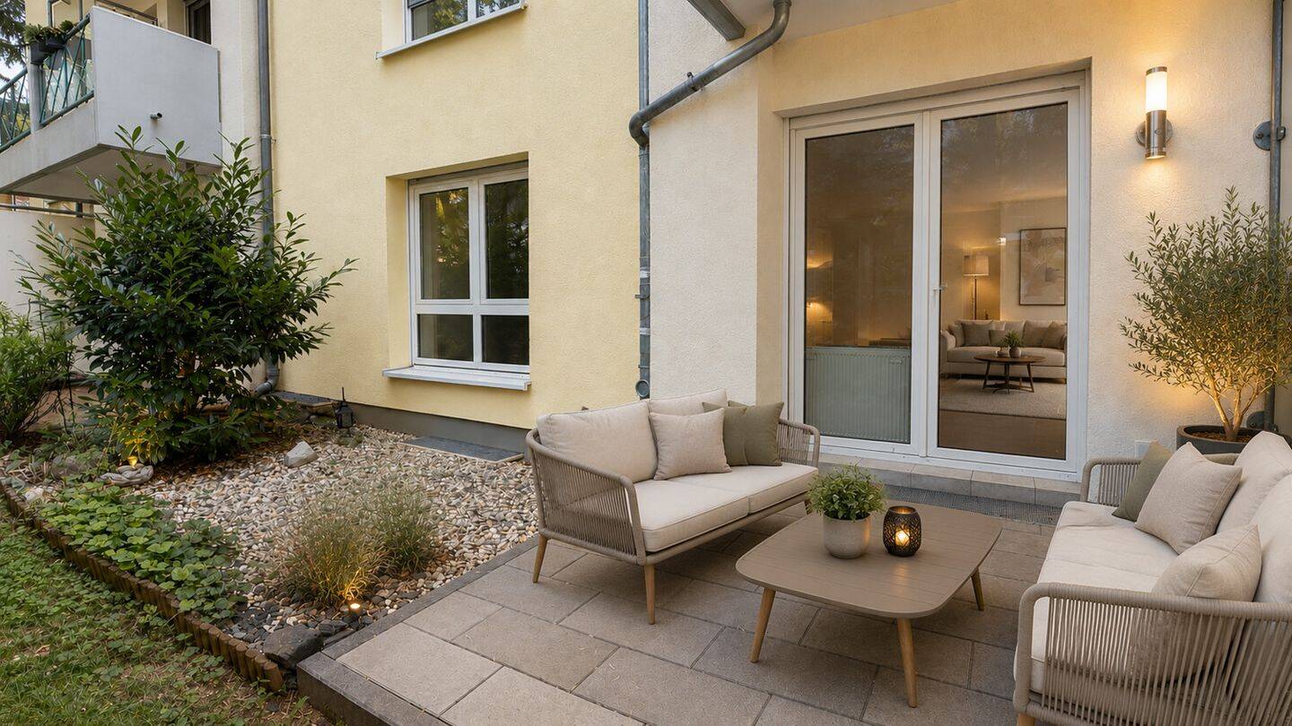 Praktische Zwei-Zimmer-Wohnung in grüner Lage, 60437 Frankfurt am Main