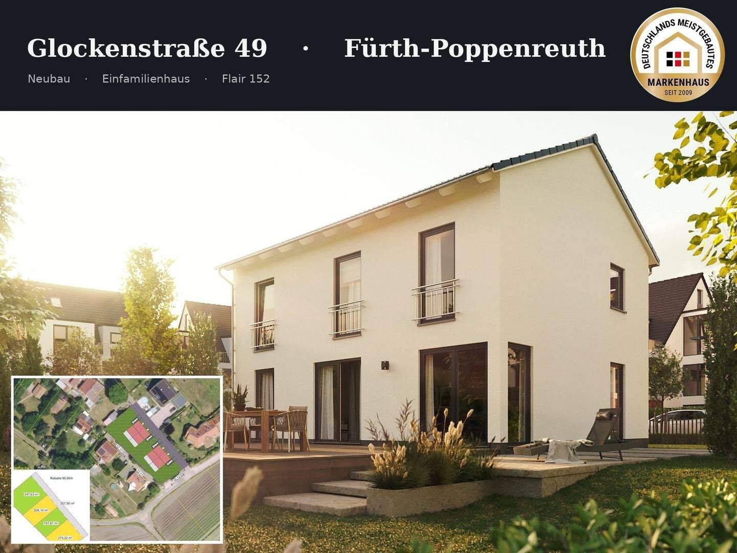 Fürth: Neubau Einfamilienhaus | Komplettpreis inkl. Grundstück & Baunebenkosten, 90765 Fürth