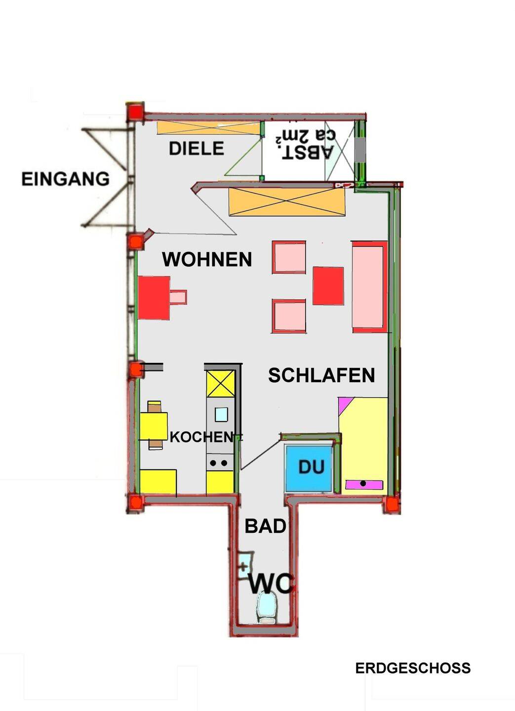 1-Zimmer-Wohnung in Hemhofen, 91334 Hemhofen