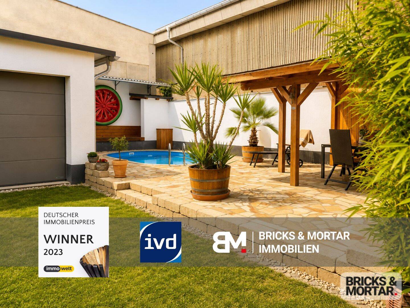 Liebevoll modernisierte Doppelhaushälfte mit Pool, Kamin und viel Platz zum Leben, 4509 Delitzsch