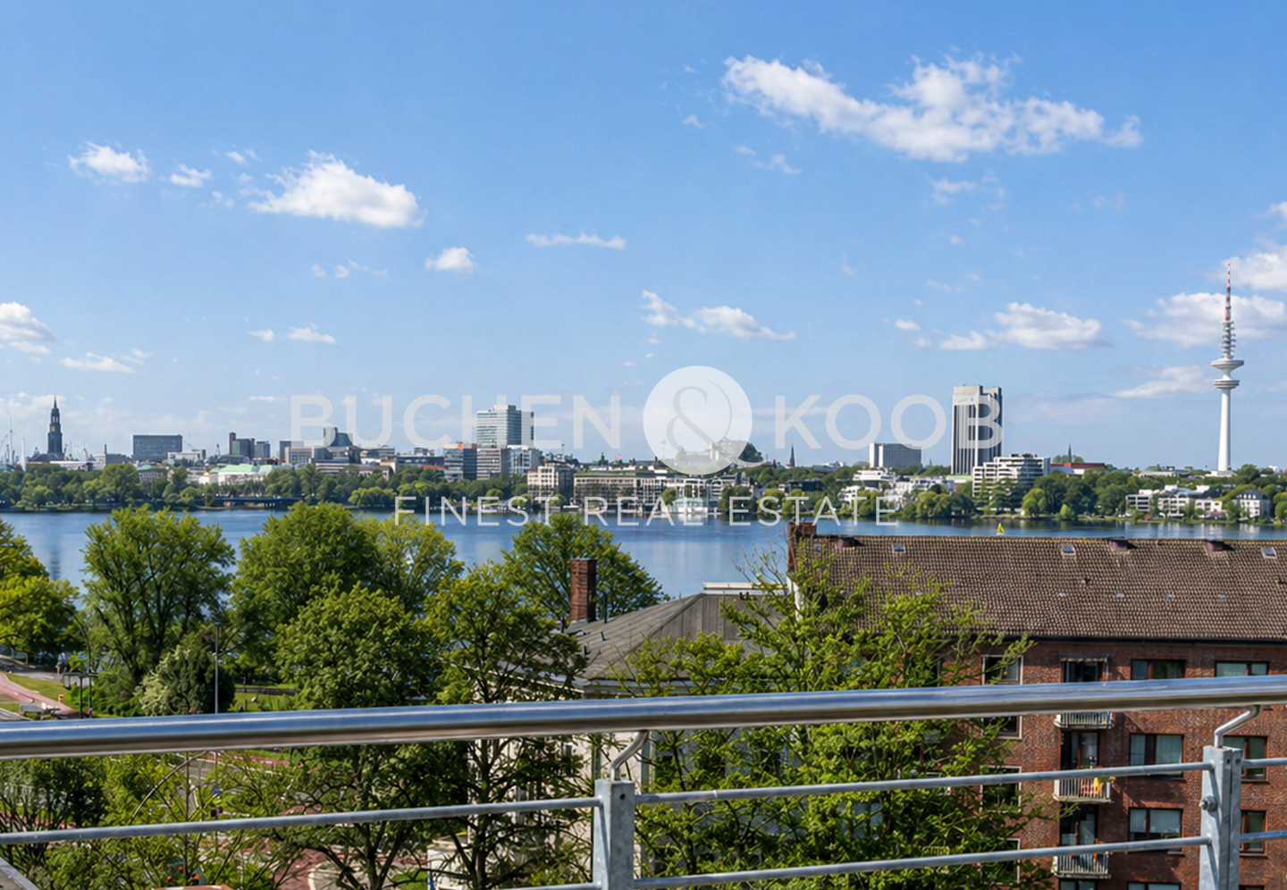 Modernes Maisonette-Penthouse mit Dachterrasse und Alsterblick in HH-Hohenfelde/Uhlenhorst