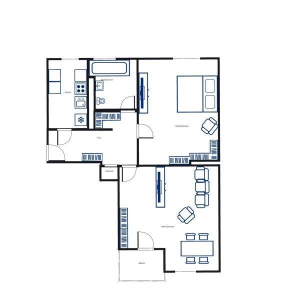 Neue Wohnung, neues Glück! Praktische 2-Zi.-Wohnung, 13409 Berlin (Reinickendorf Gesundbrunnen Wedding)
