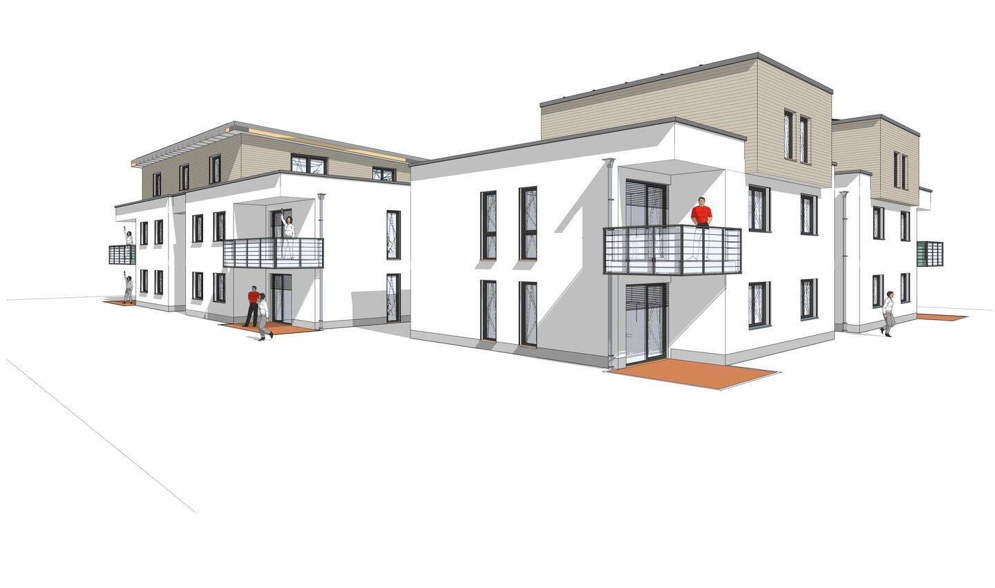 Neubau – Fertigstellung 11/2026 – 4-Raum-Wohnung / Wanne / Dusche, 4626 Schmölln