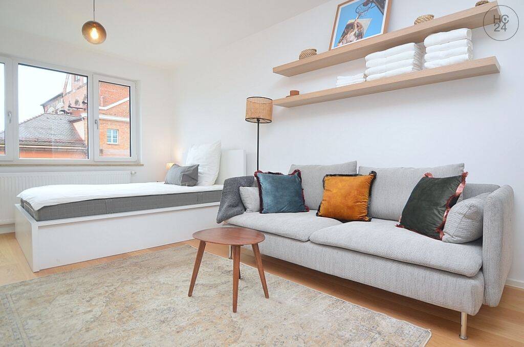 Exklusiv möbliertes 1-Zimmer-Apartment mit WLAN in St.-Johannis, 90419 Nürnberg (Kleinweidenmühle Sankt Johannis)