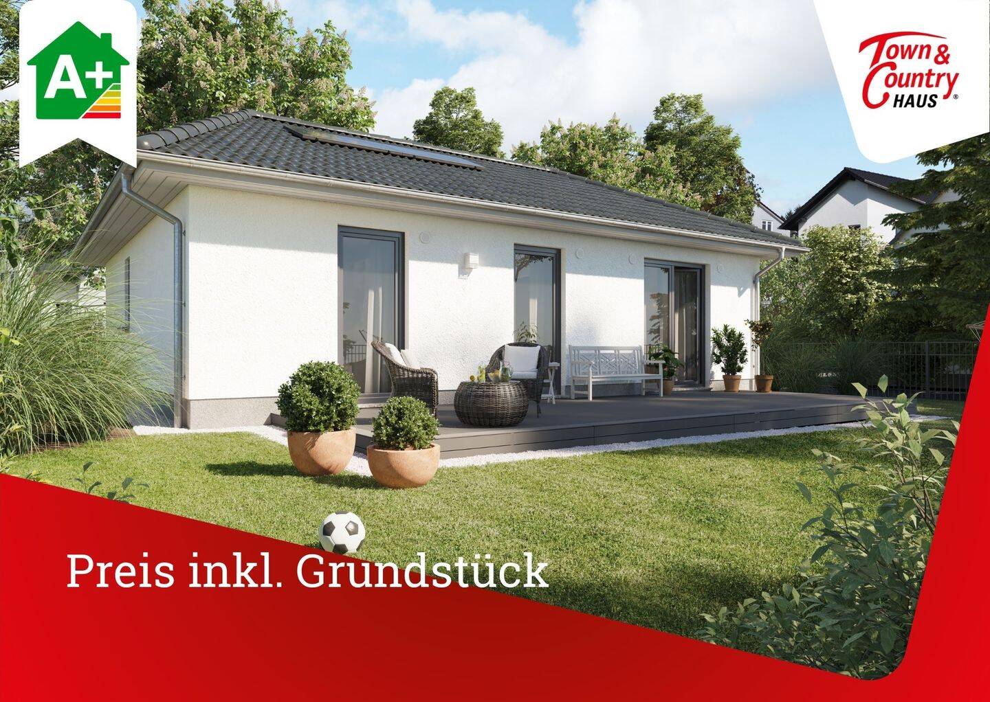 Bungalow 78 massiv gebaut, Preis inkl. Grundstück, 54429 Schillingen