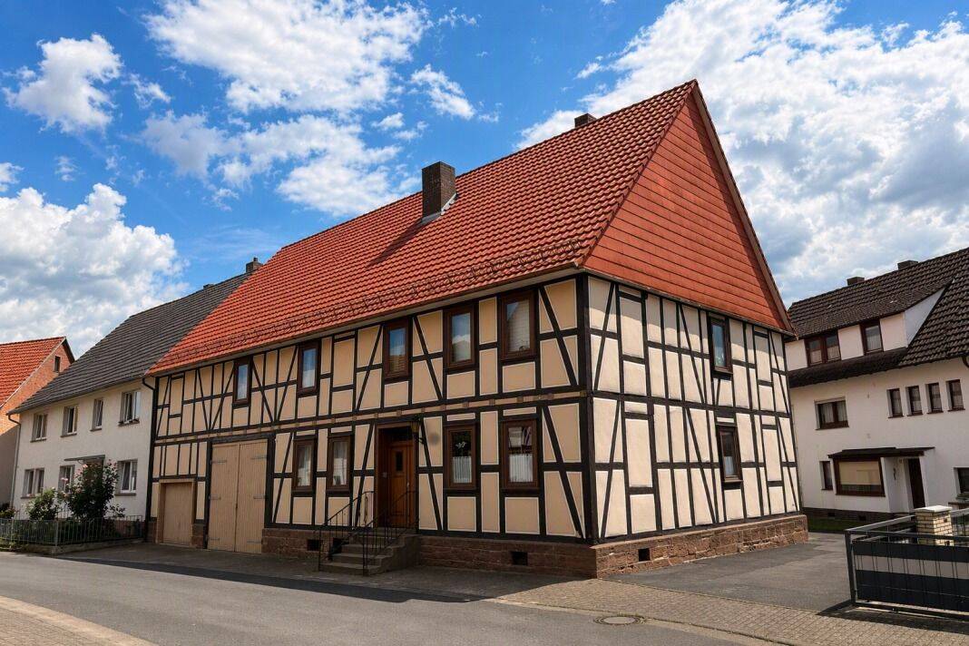 Gepflegtes Fachwerkhaus mit Werkstatt und großem Grundstück in Calden, 34379 Calden