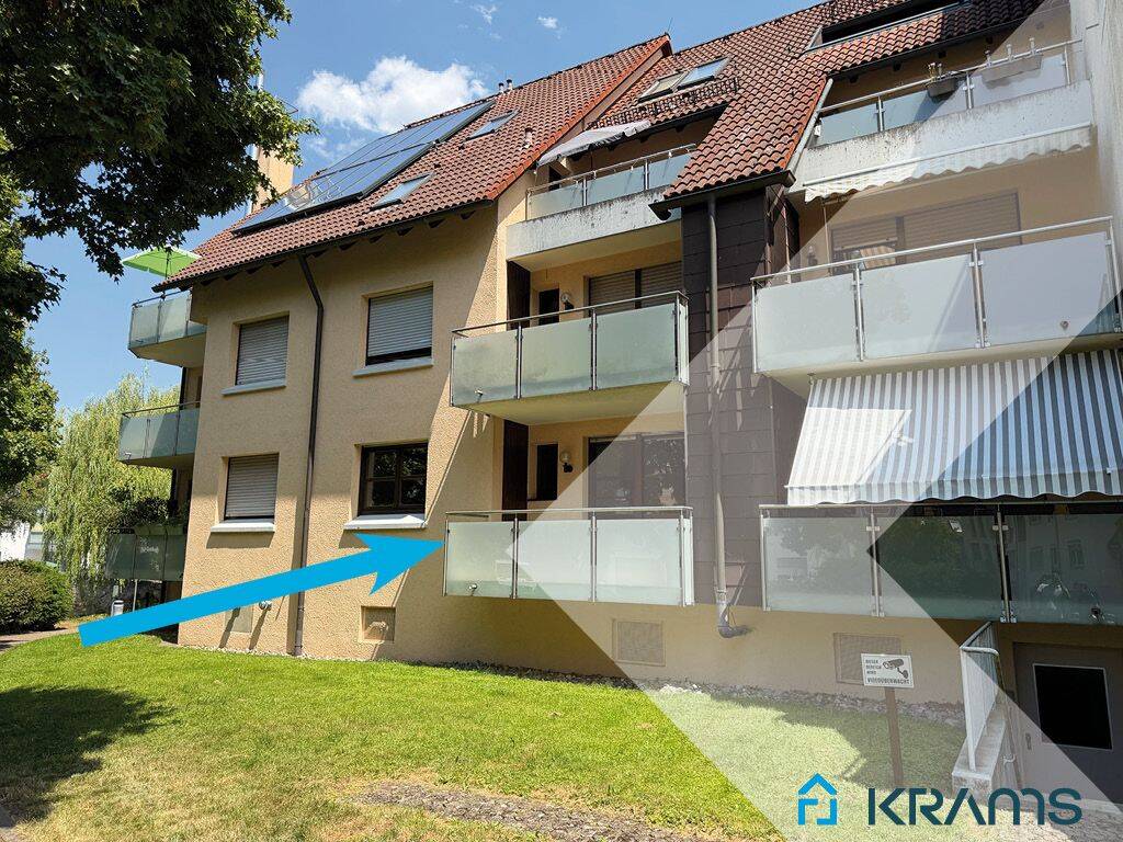 Wohnen an der Echaz – Helle 2-Zimmer-Wohnung in Unterhausen, 72805 Lichtenstein