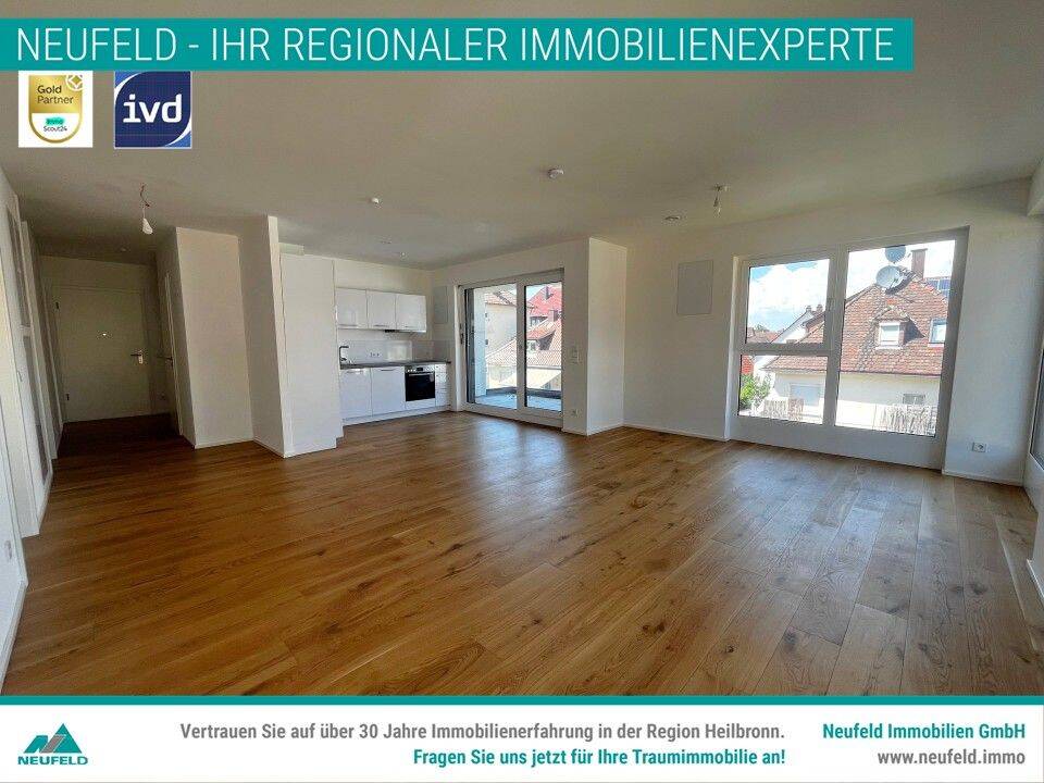 Eindrucksvolle 3-Zimmer Wohnung in bester Lage zu vermieten!, 74072 Heilbronn (Heilbronn)