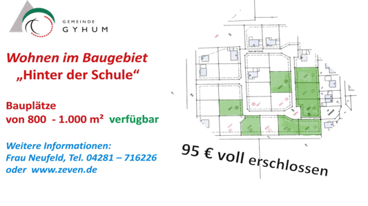 Verkauf eines Baugrundstückes, 27404 Gyhum