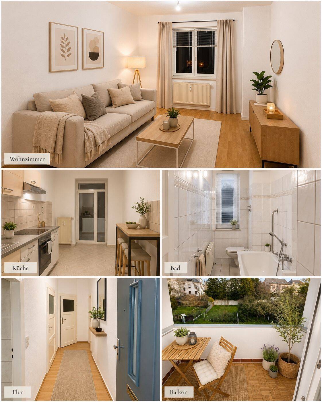 Helle 2-Zimmer-Wohnung mit Balkon in Chemnitz-Gablenz, 9131 Chemnitz (Ebersdorf Hilbersdorf)