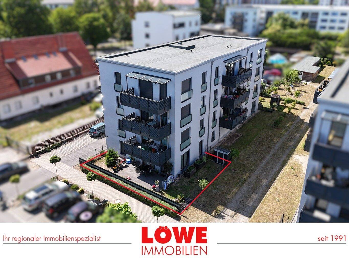 Solide vermietete, barrierearme 4-Raum Terrassen-ETW mit Gartenanteil und PKW-Stellplatz!!, 14974 Ludwigsfelde