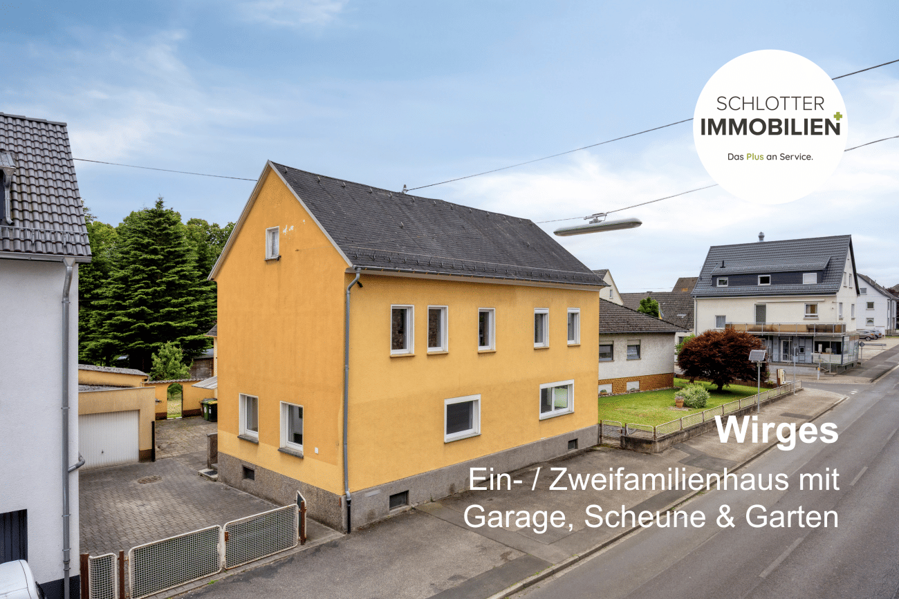 Großes Ein- / Zweifamilienhaus + Scheune + Garten, 56422 Wirges