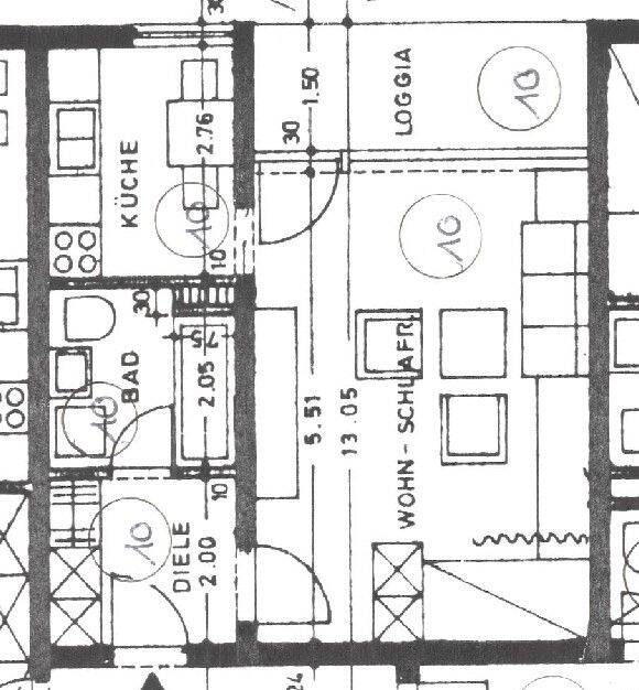 Gemütliches Ein-Zimmer-Appartement mit Gartenanteil, 84478 Waldkraiburg