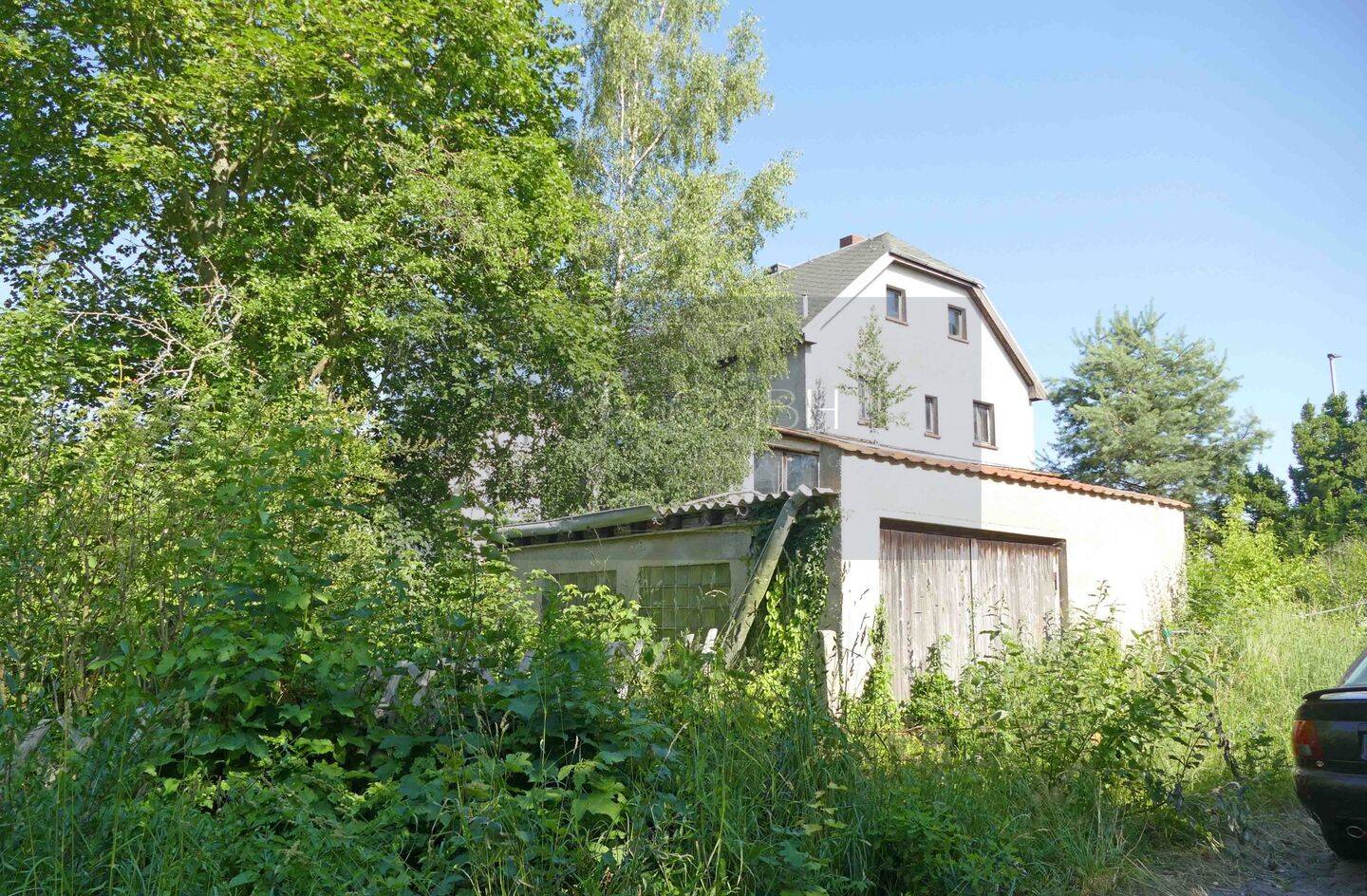 Großes ruhiges Grundstück in Neukirchen – mit Ausbauhaus und Garage –, 9221 Neukirchen/Erzgeb.