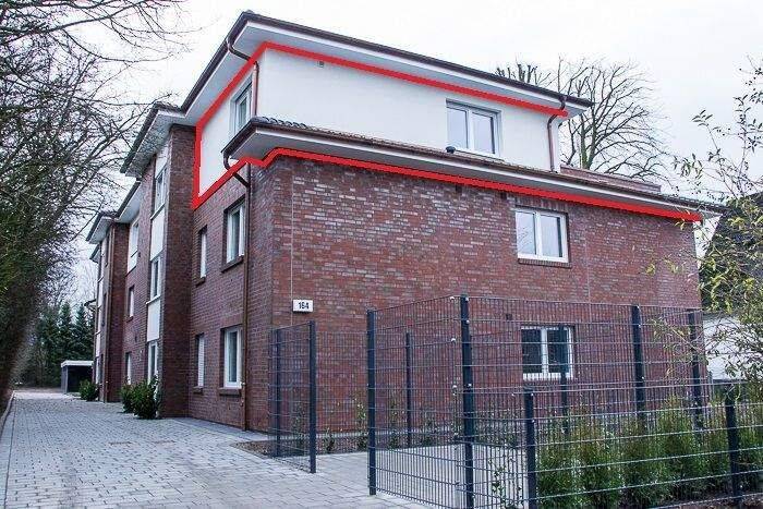 Exklusive 2-Zimmer-Penthouse-Wohnung mit großzügiger Dachterrasse und Carport-Stellplatz, 22457 Hamburg (Eimsbüttel Eidelstedt Niendorf Schnelsen)