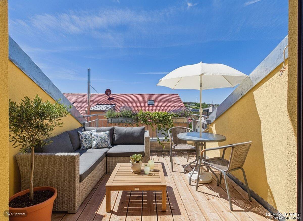 Neubau-Maisonettewohnung mit Süd-Dachterrasse und Einbauküche, 91522 Ansbach