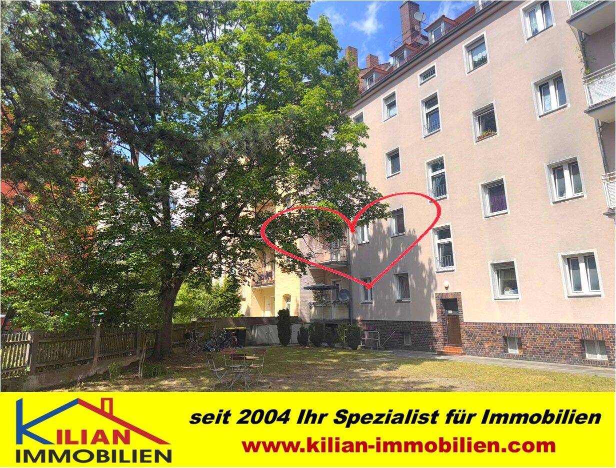 KILIAN IMMOBILIEN! RENOVIERTE 4 ZI. ALTBAU-ETW MIT 87 M² WFL. IN NBG – GLEISSHAMMER! EINBAUKÜCHE *NEUES TAGESLICHTBAD *2 BALKONE *GEMEINSCHAFTSGARTEN, 90461 Nürnberg