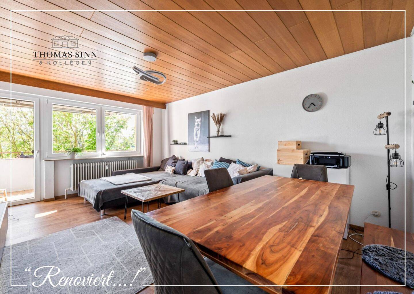 Renovierte 3-Zimmer-Wohnung mit Garage, Balkon und Heuchelberg-Blick in guter Lage, 74211 Leingarten