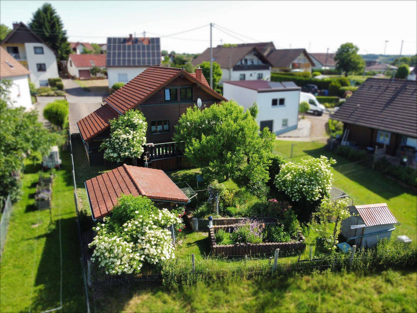 Kanadisches Naturstamm-Blockhaus mit idyllischem Garten!, 66917 Knopp-Labach
