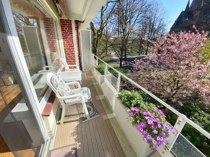 Möblierte/ teilmöblierte 3 Zimmer Wohnung/ Süd-Balkon/ Uhlenhorst / 01.09.2026 frei, 22087 Hamburg (Mitte Hamm Hohenfelde Uhlenhorst)