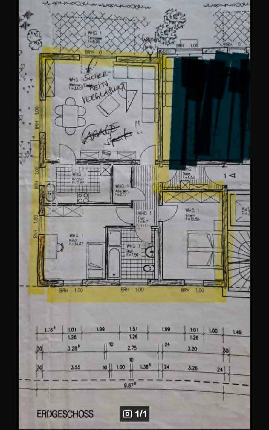 Lichtdurchflutete 3-Zimmer-Erdgeschosswohnung mit großem Privatgarten in Merzig, 66663 Merzig