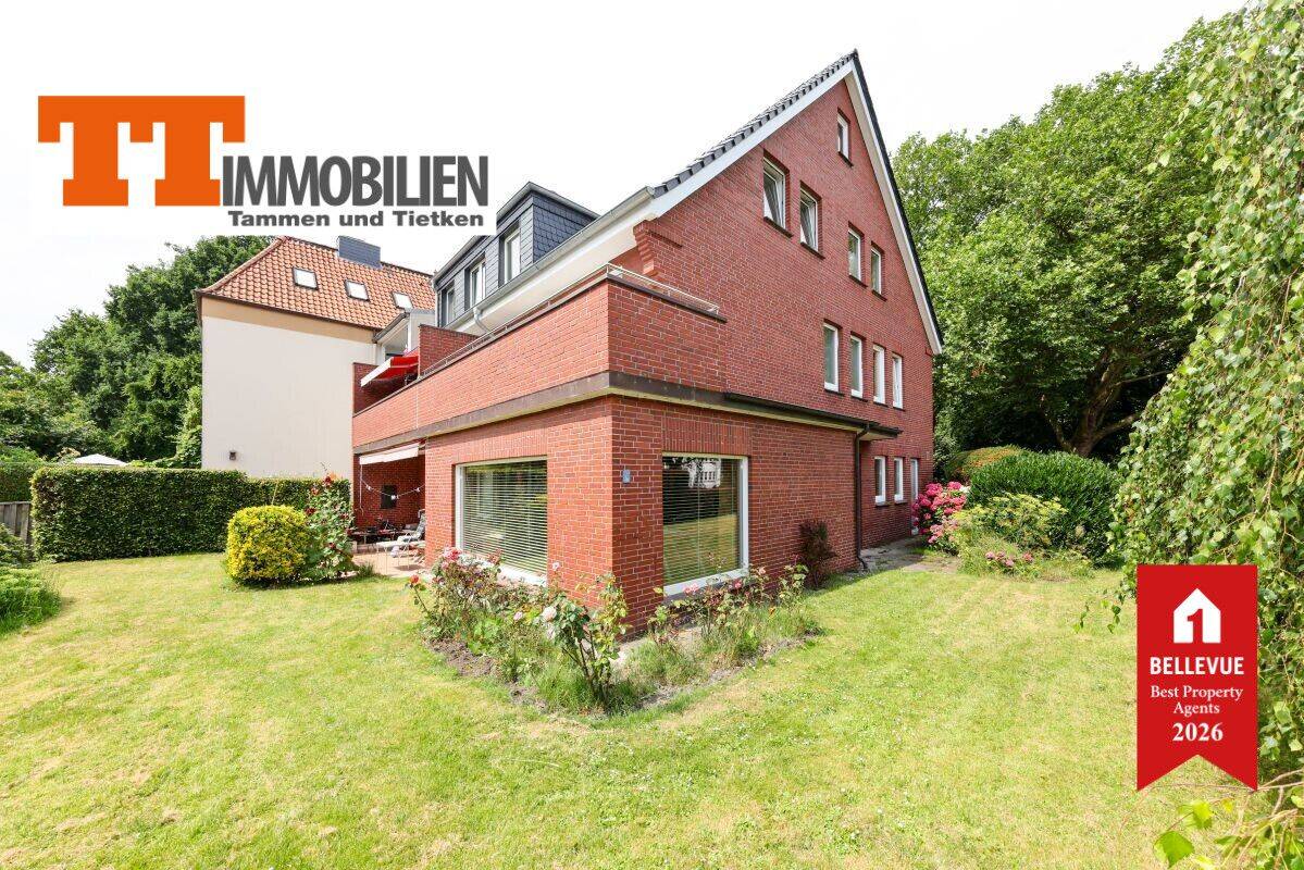 TT: Großzügige Maisonette mit Terrasse, Garten, Balkon und Garage am Park!, 26384 Wilhelmshaven (Heppens Heppenser Groden Innenhafen Innenstadt Neuende)