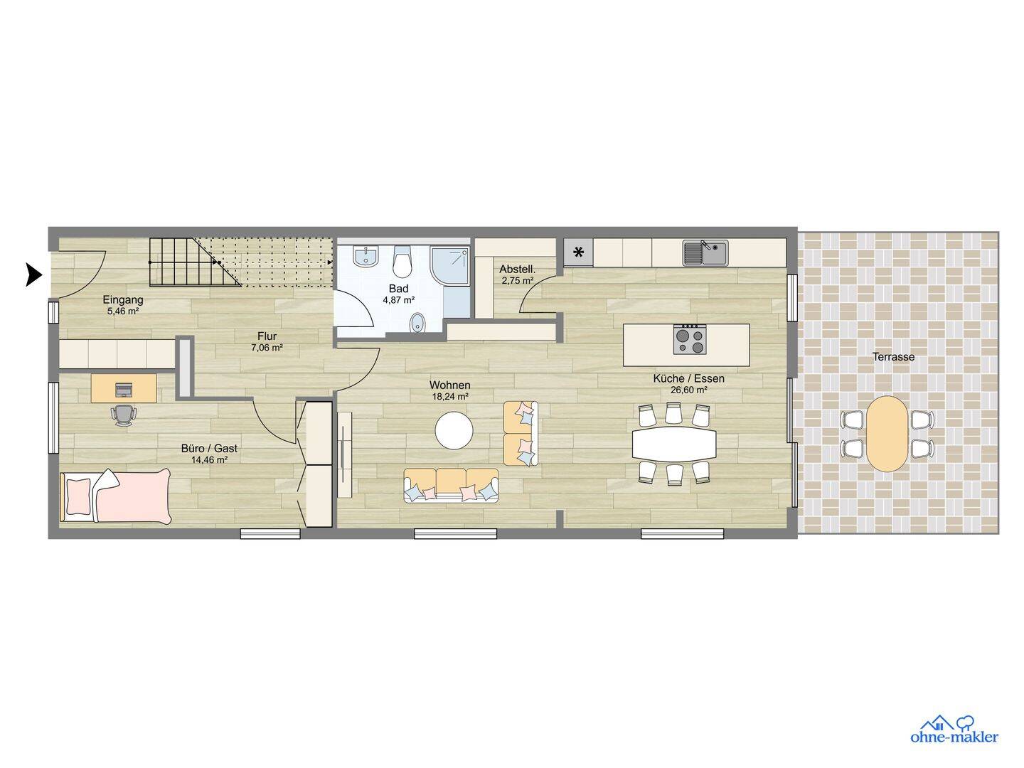 Reihenendhaus zur Miete – Erstbezug, 88279 Amtzell