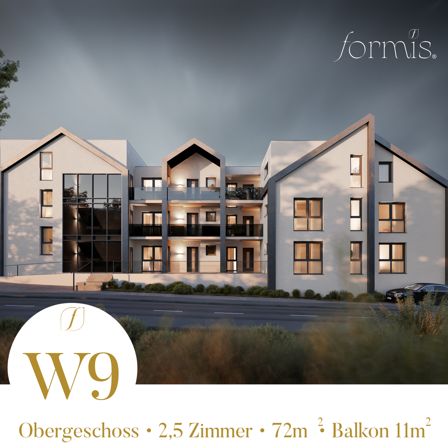 W9 – Grüner Blick. Großzügiger Balkon. Lebensqualität und ein Tiefgaragenstellplatz, 72186 Empfingen