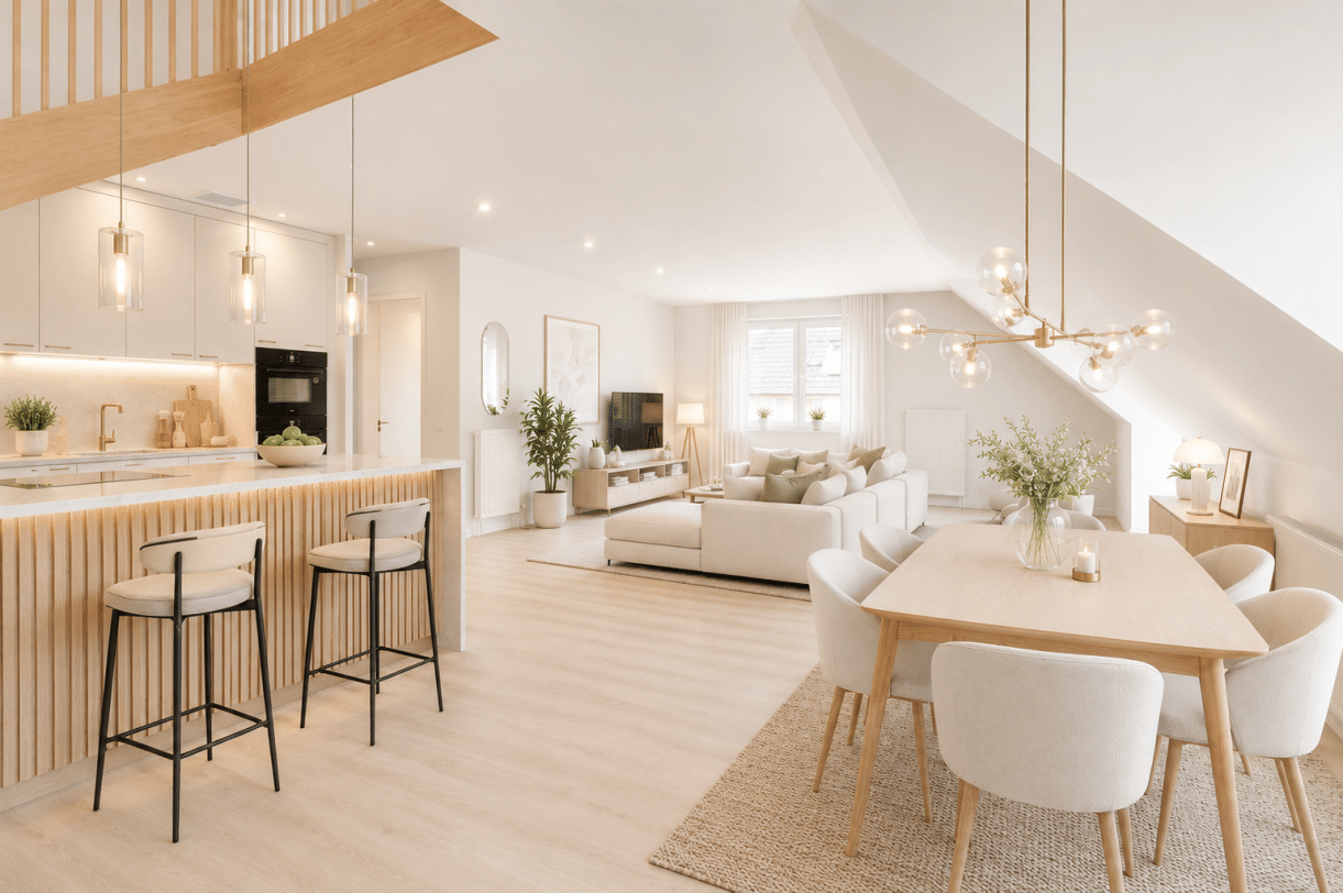 Wohnen mit Charakter – Stilvolle Maisonette-WHG mit drei Balkonen, zwei Bädern und Tiefgaragenstellplatz in Kleve, 47533 Kleve