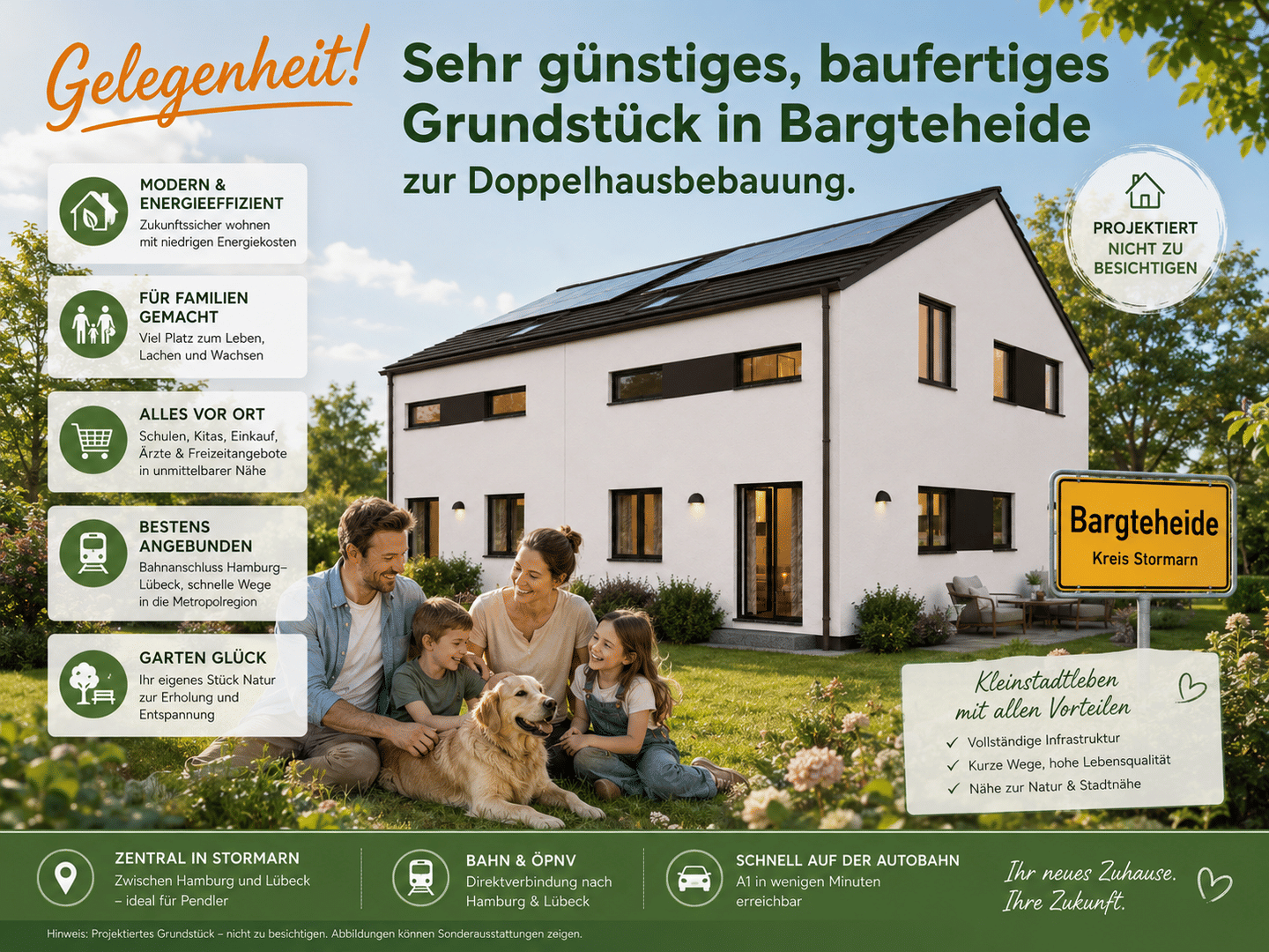 Doppelhaus in Bargteheide – Die Zukunft für Ihre Familie, 22359 Hamburg (Wandsbek Bergstedt Rahlstedt Volksdorf)