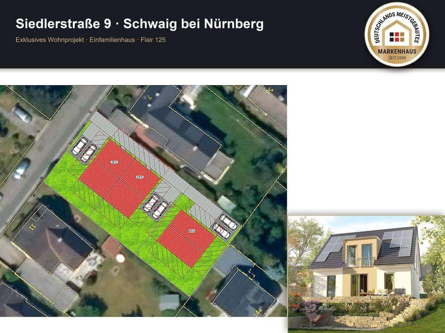 Schwaig: Neubau Einfamilienhaus | Komplettpreis inkl. Grundstück & Baunebenkosten, 90571 Schwaig b. Nürnberg