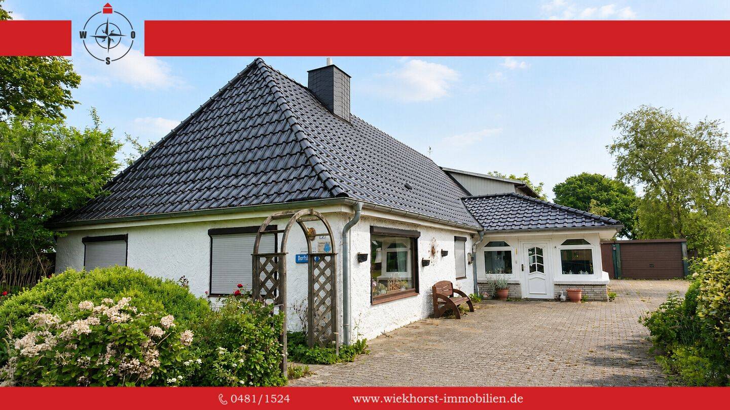 Ländlicher Rückzugsort auf 1.930 m² Grundstück I EFH mit Feldblick und Stallgebäude, 25779 Norderheistedt