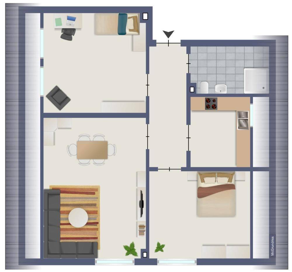 *** Erstbezug nach Modernisierung ! *** Helle 3-Zi-Dachgeschoss-Wohnung, 58511 Lüdenscheid